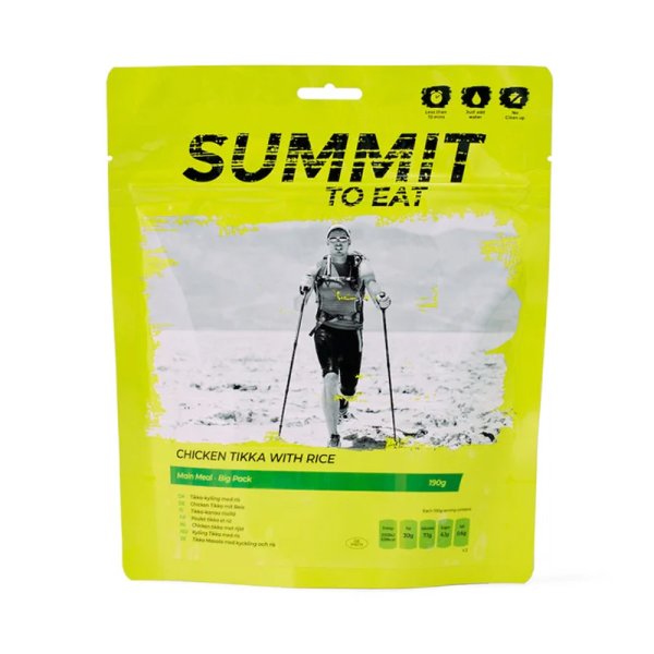 Summit To Eat | Kylling Tikka med ris | Frysetørket mat | 190 g