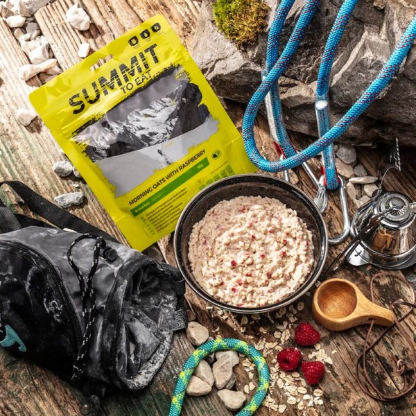 Summit To Eat | Morgenhavre med bringebær | Frysetørket mat | 98 g