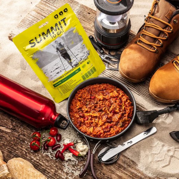 Summit To Eat | Vegetabilsk chipotle-chili med ris | Frysetørket mat | 136 g
