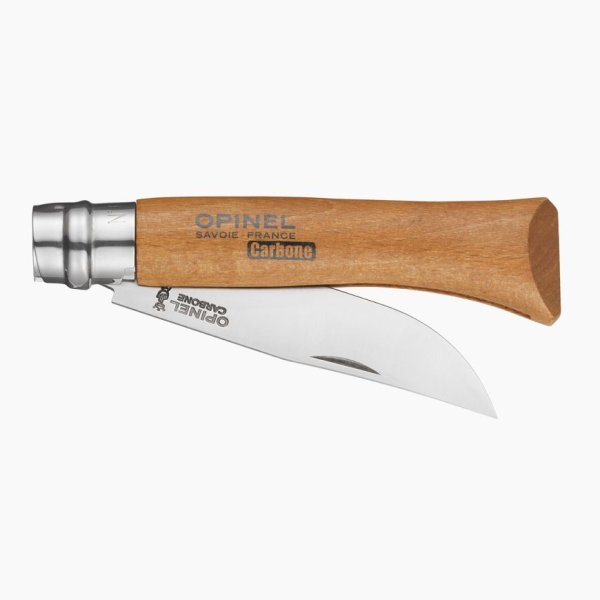 Opinel No 10 foldekniv i karbonstål